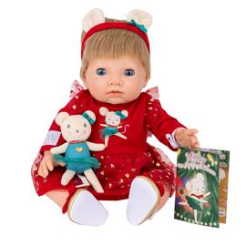 Tiny Treasures The Christmas Mouse Baby Doll Set - 44cm