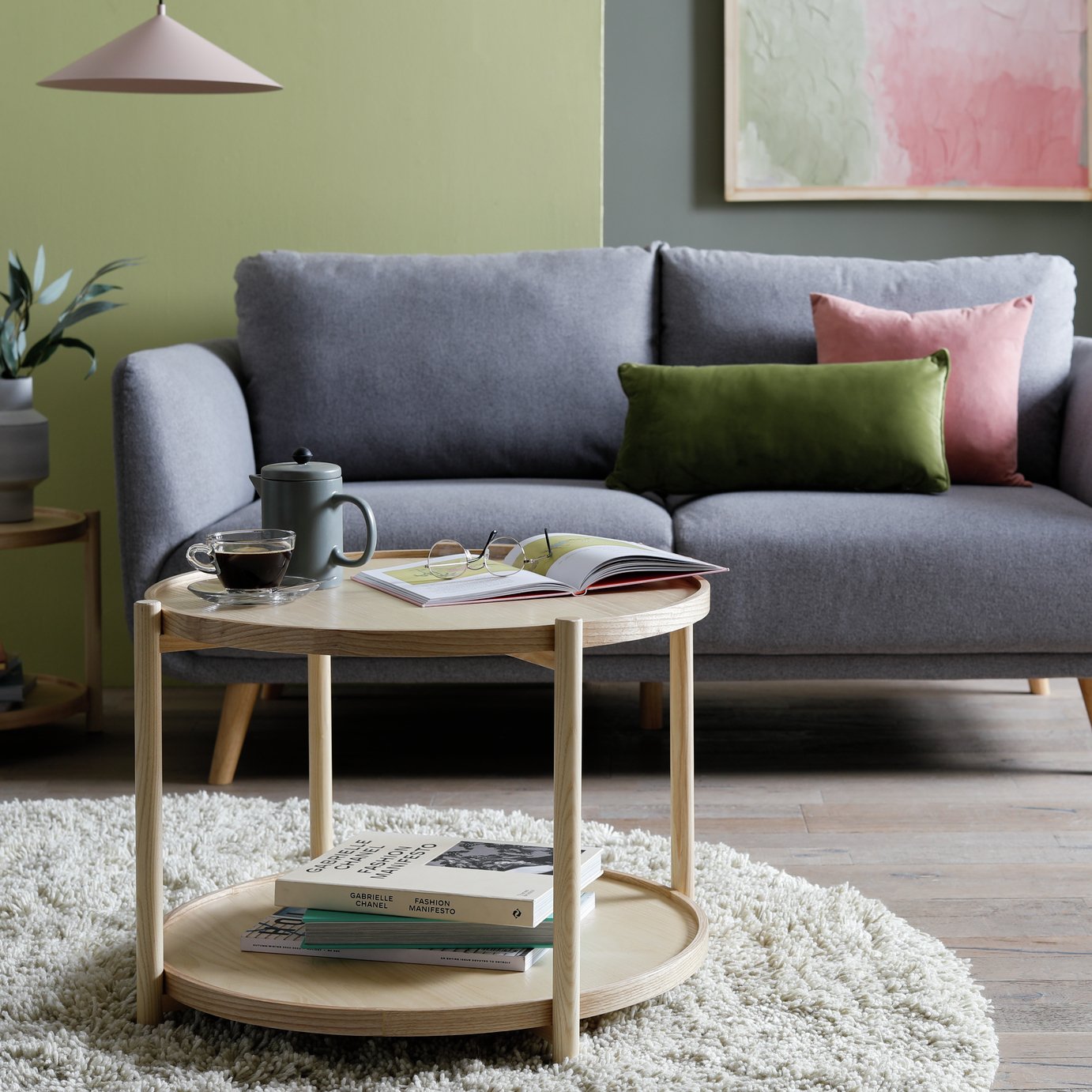 Habitat Selby Round Coffee Table - Natural