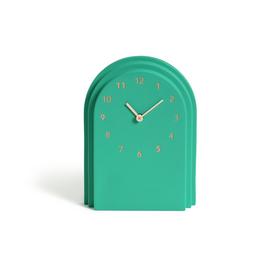 Habitat Resin Mantel Clock - Green