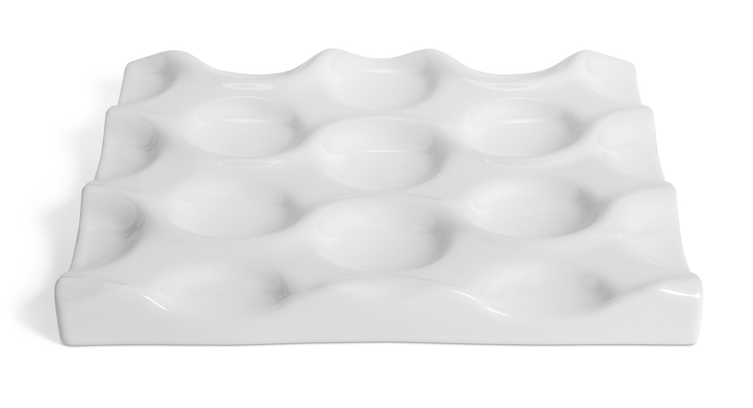 Habitat 60 Crate Ceramic Fruit Bowl - White