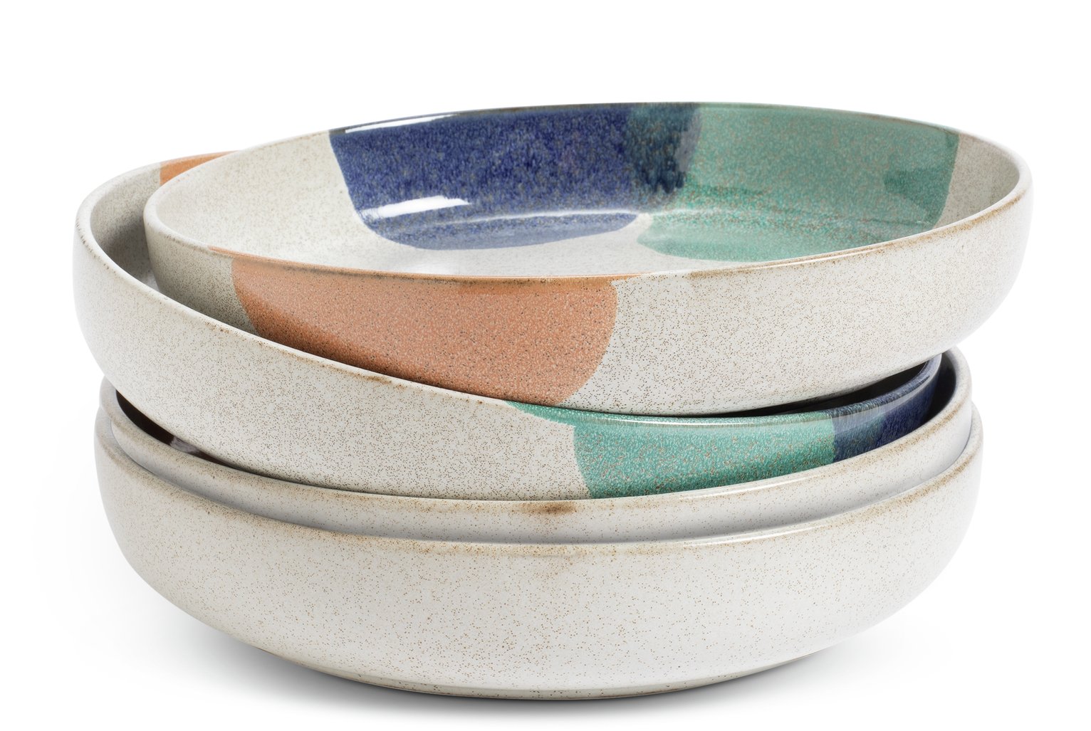 Habitat 60 Recast 4 Piece Stoneware Pasta Bowls