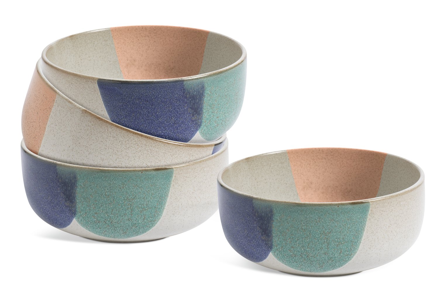 Habitat 60 Recast 4 Piece Stoneware Cereal Bowls