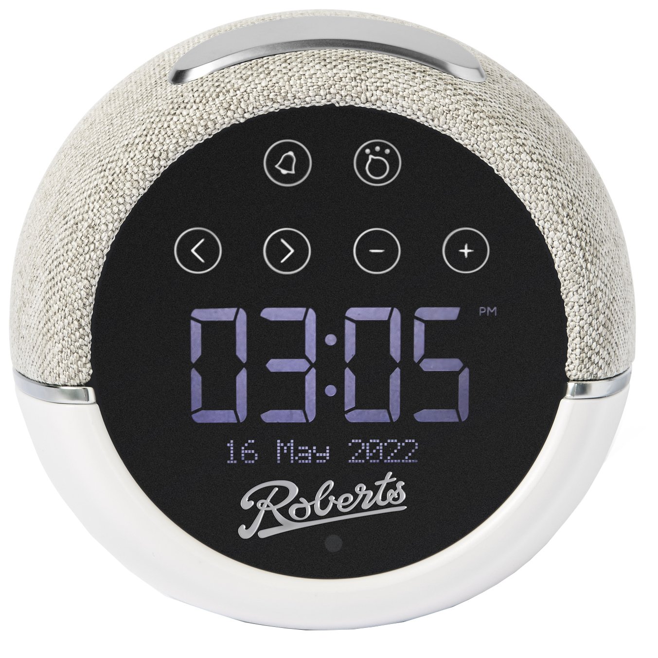 Roberts Zen Plus Dab+ Digital Alarm Clock Radio - White