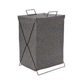 Argos Home Fabric & Wire Laundry Basket - Grey