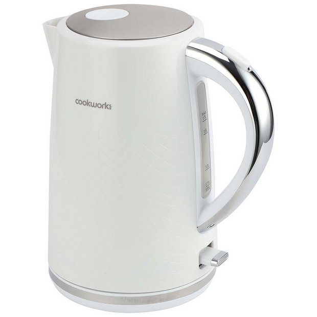 Cookworks kettle clearance white