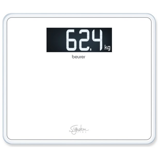 Beurer White LCD Digital Bathroom Scale