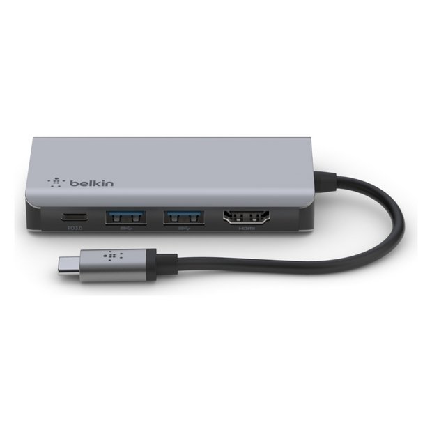 videnskabsmand Kvittering sympatisk Buy Belkin USB-C 4-in-1 Multiport Adapter | USB Wi-Fi dongles | Argos