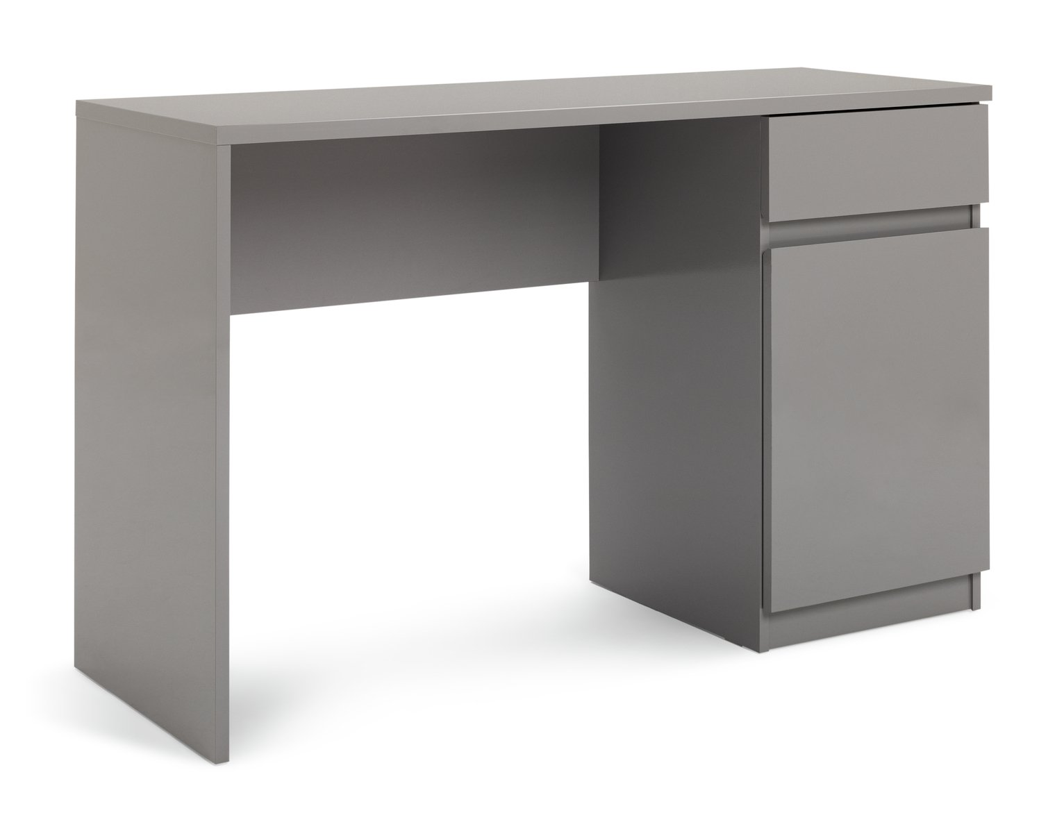 Argos Home Jenson 1 Drawer Office Desk - Grey Gloss