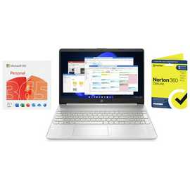 HP 15.6in i5 8GB 256GB Laptop -Silver + Microsoft 365 Bundle
