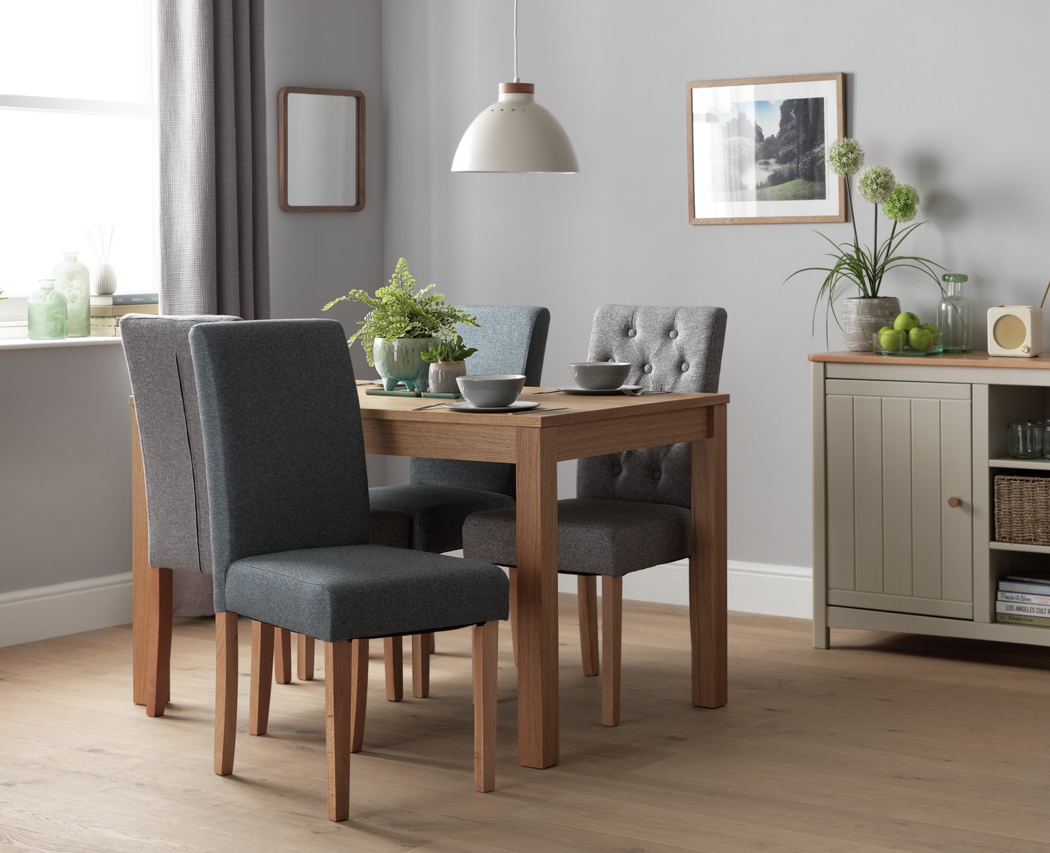 Habitat Clifton Oak Veneer 4 Seater Dining Table - Natural