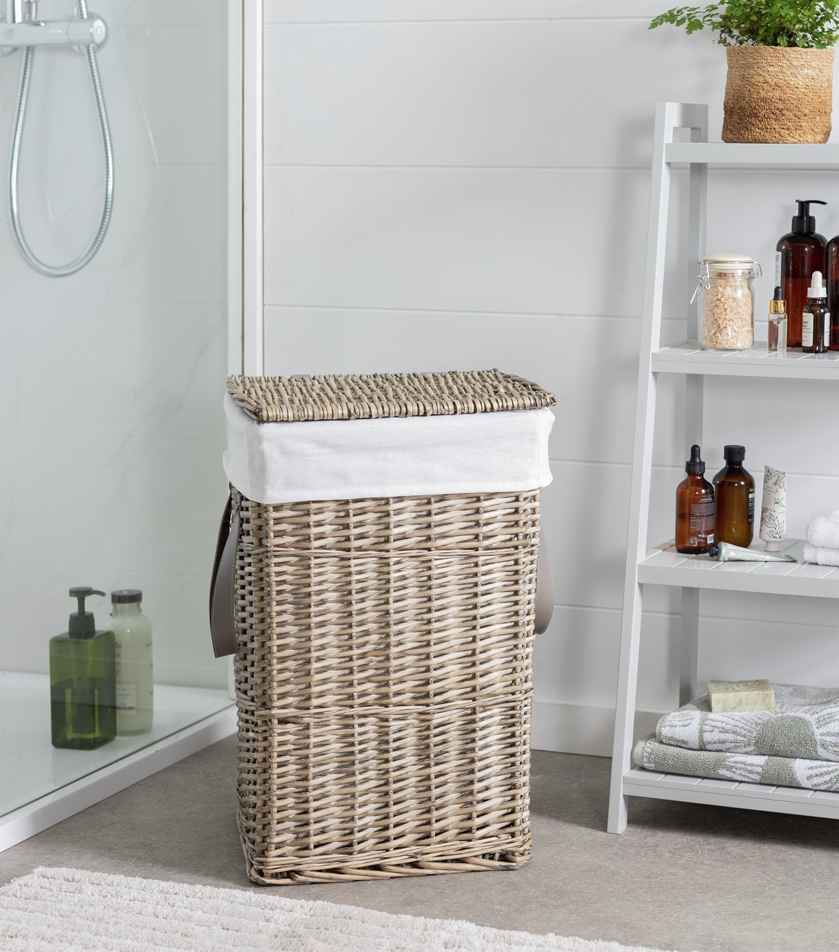 Argos Home Willow Laundry Basket - Grey