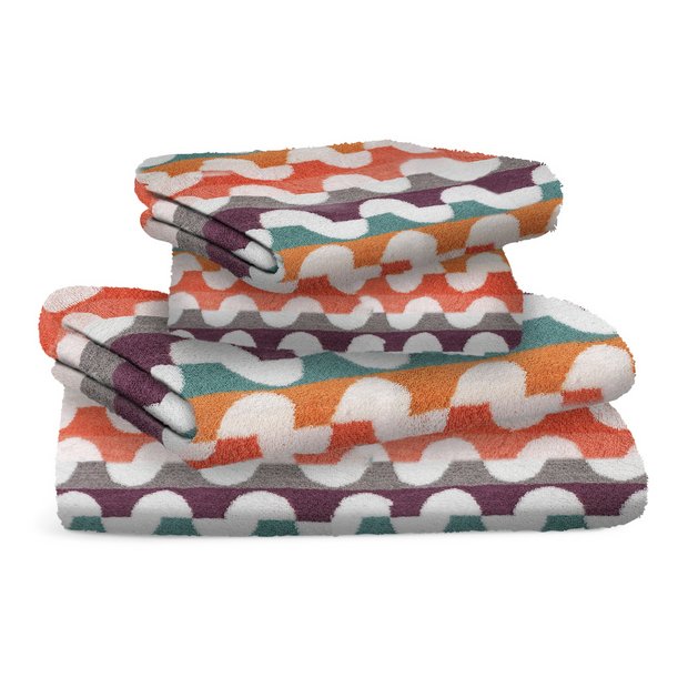 Buy Habitat Brights Geo Tufted Cotton Bath Mat - Multicolour