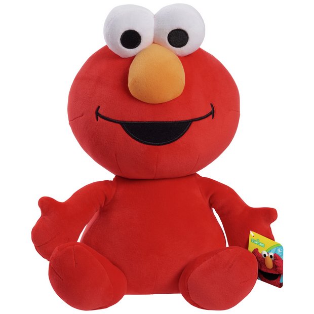 Plush elmo sale with soft eyes