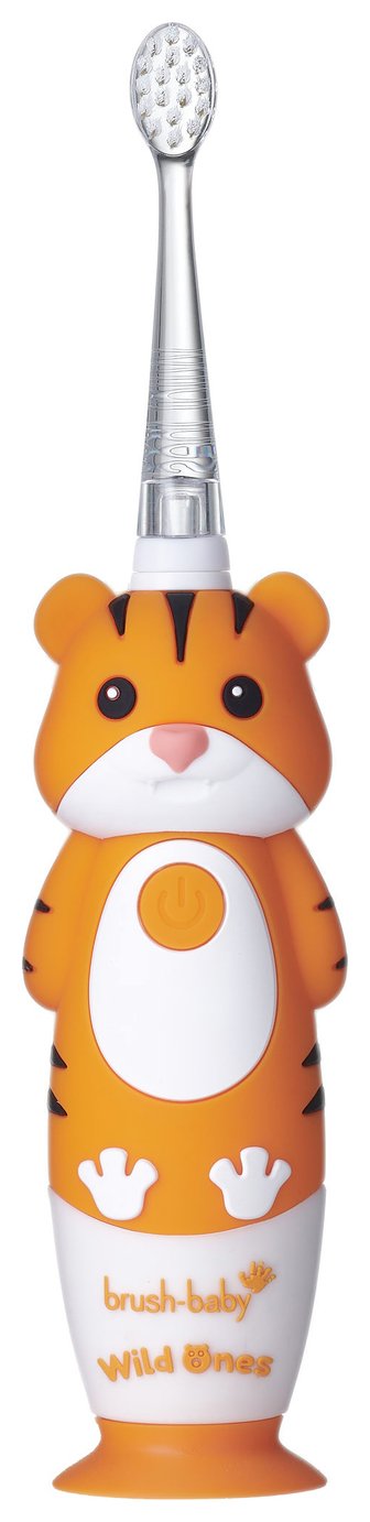 brush-baby WildOnes Tiger Electric Toothbrush - Orange