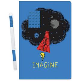LEGO 2.0 A5 192 Pages Ruled Imagine Journal With Gel Pen