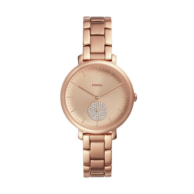 Rose gold fossil watches