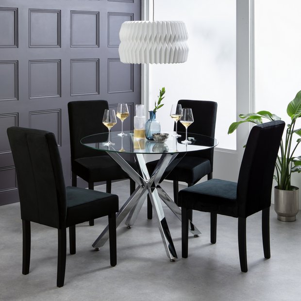 Ava glass dining deals table