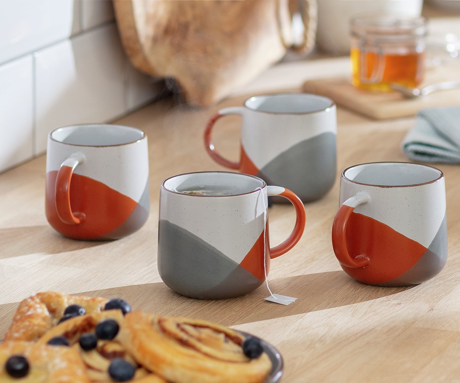 Habitat Dipped Speckle Set of 4 Mugs