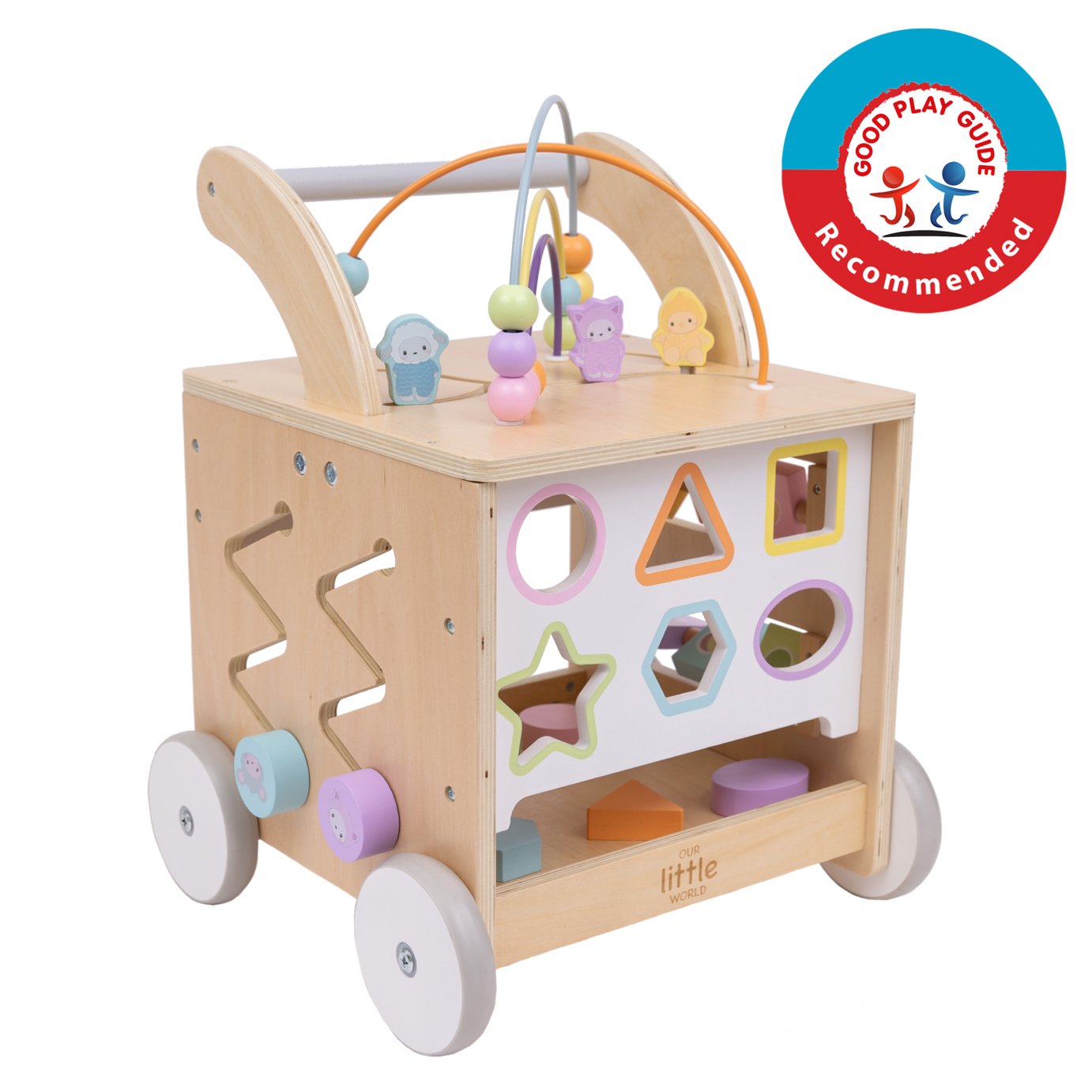 Our Little World  Wooden Sensory Activity Baby Walker