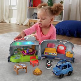 Fisher-Price Little People Light-Up Learning Camper Playset