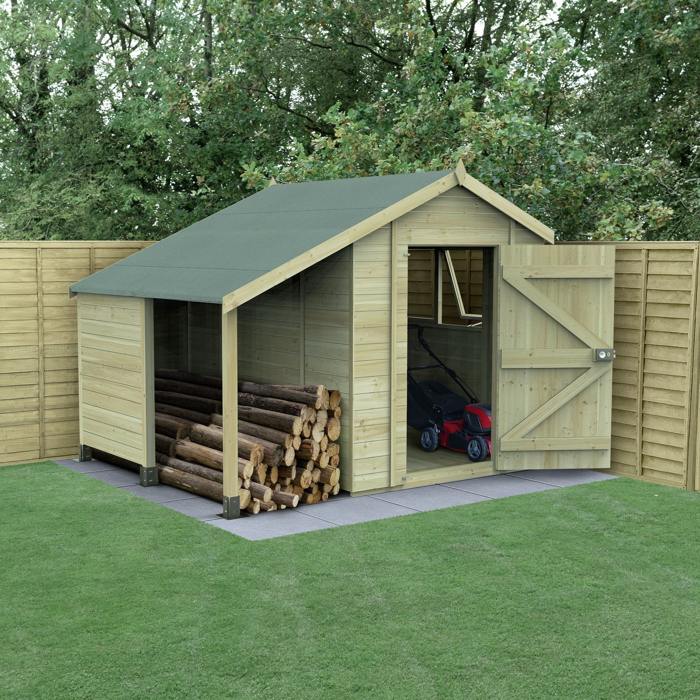Forest Timberdale Apex Shed - 6 x 8ft