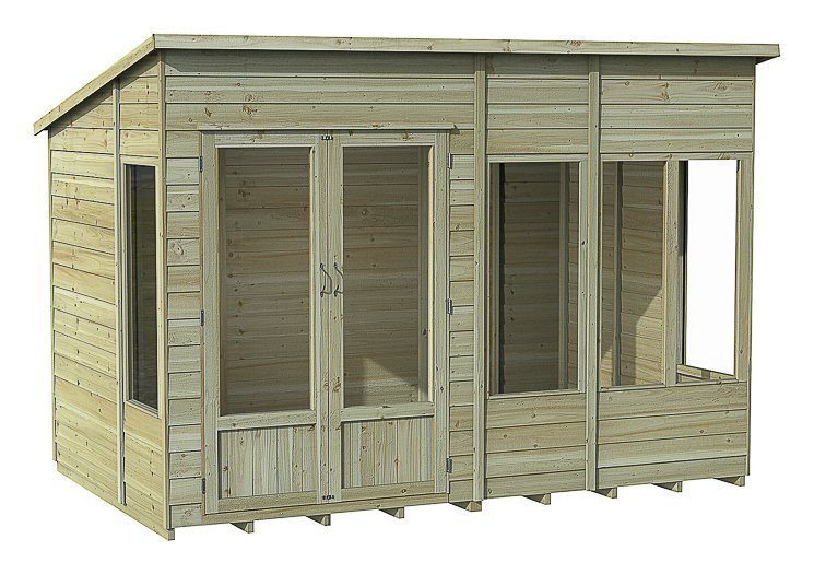 Forest Oakley Overlap Pent Summerhouse - 10 x 6ft