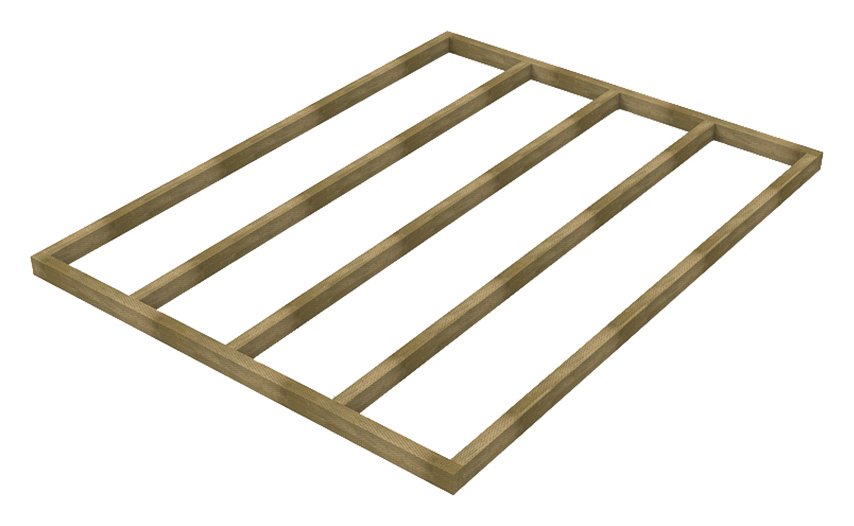 Forest Pressure Treated Wooden Shed Base - 8 x 6ft