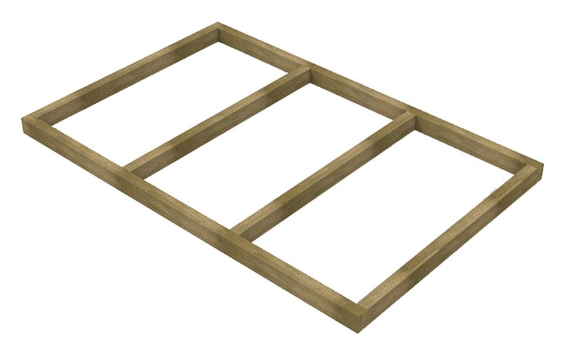 Forest Pressure Treated Wooden Shed Base - 6 x 4ft