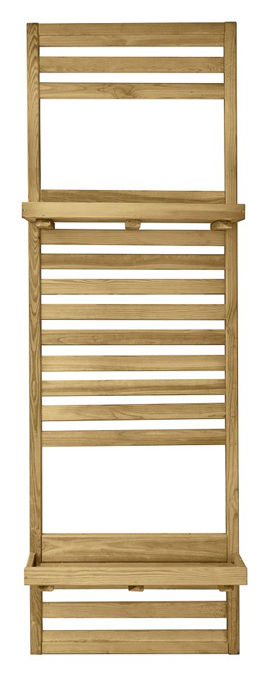 Forest Slatted Wall Planter 2 Shelves