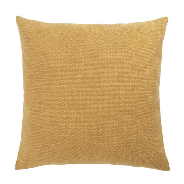 Buy Habitat Basket Weave Cushion Cover 2 Pack Mustard 43x43cm Cushions Argos