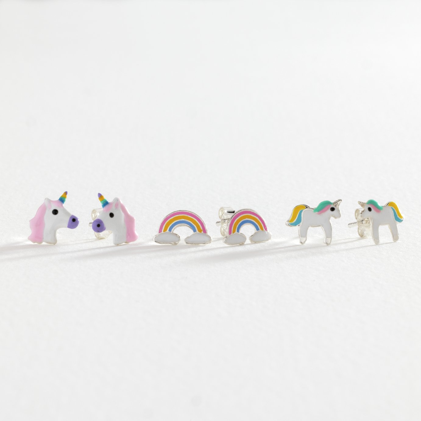 Buy Disney Silver Coloured Lilo and Stitch Stud Earrings Kids