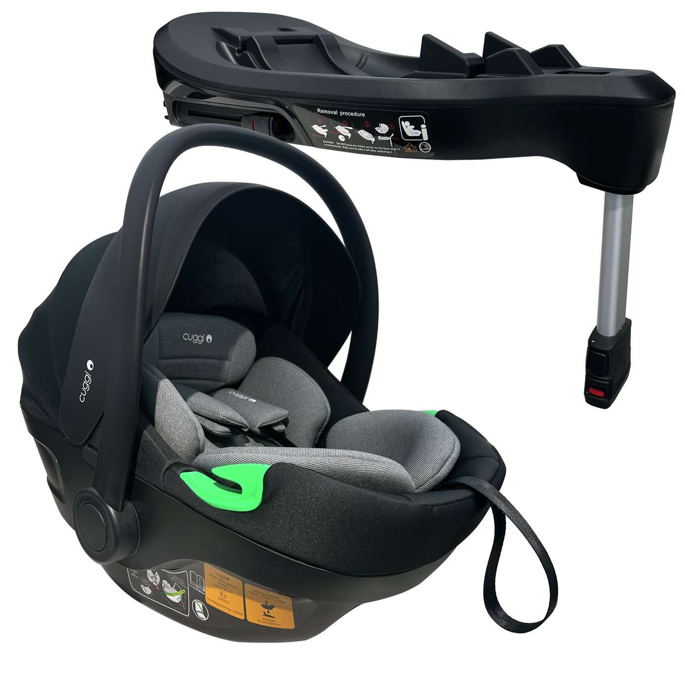 Cuggl i-Size R129 Infant Carrier and Isofix Base