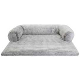 Plush Fabric Sofa Dog Bed-Small
