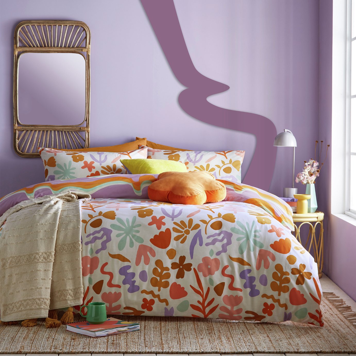 Furn Amelie Floral Bedding Set - Double