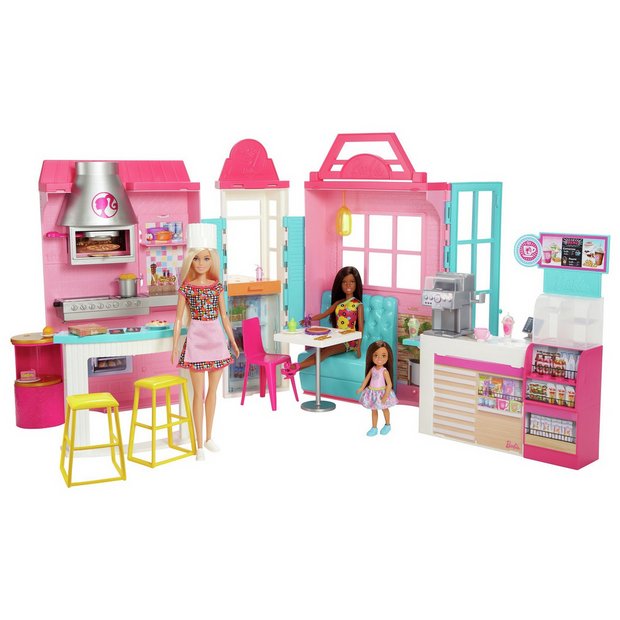 Buy Barbie Cook n Grill Restaurant Playset with 3 Dolls Dolls Argos