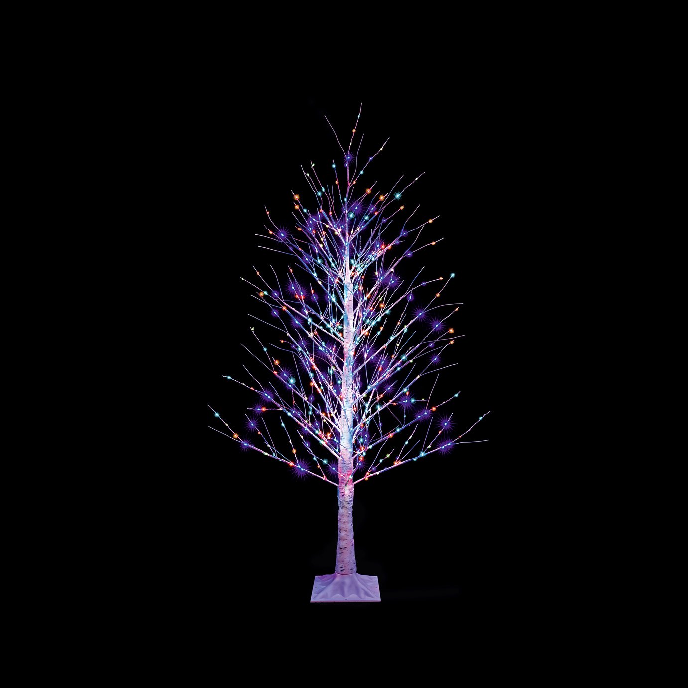 Premier Decorations 6ft Rainbow Birch LED Christmas Tree