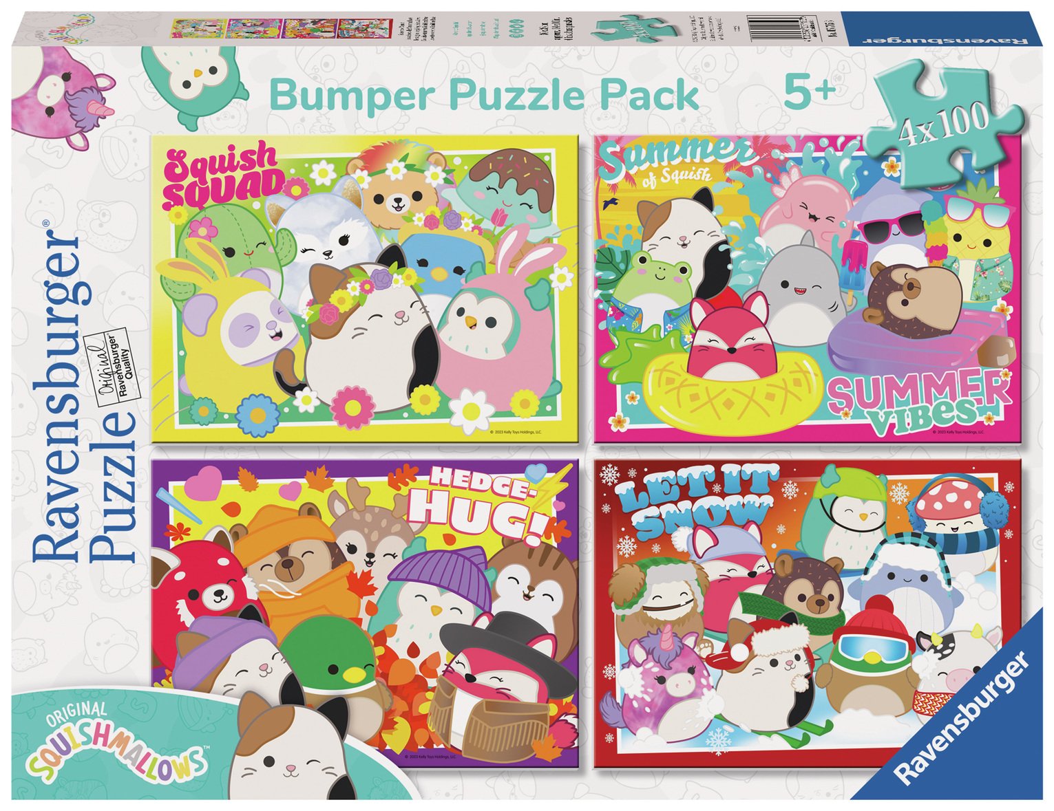 Squishmallows 4 x 100 Pieces Puzzles Set