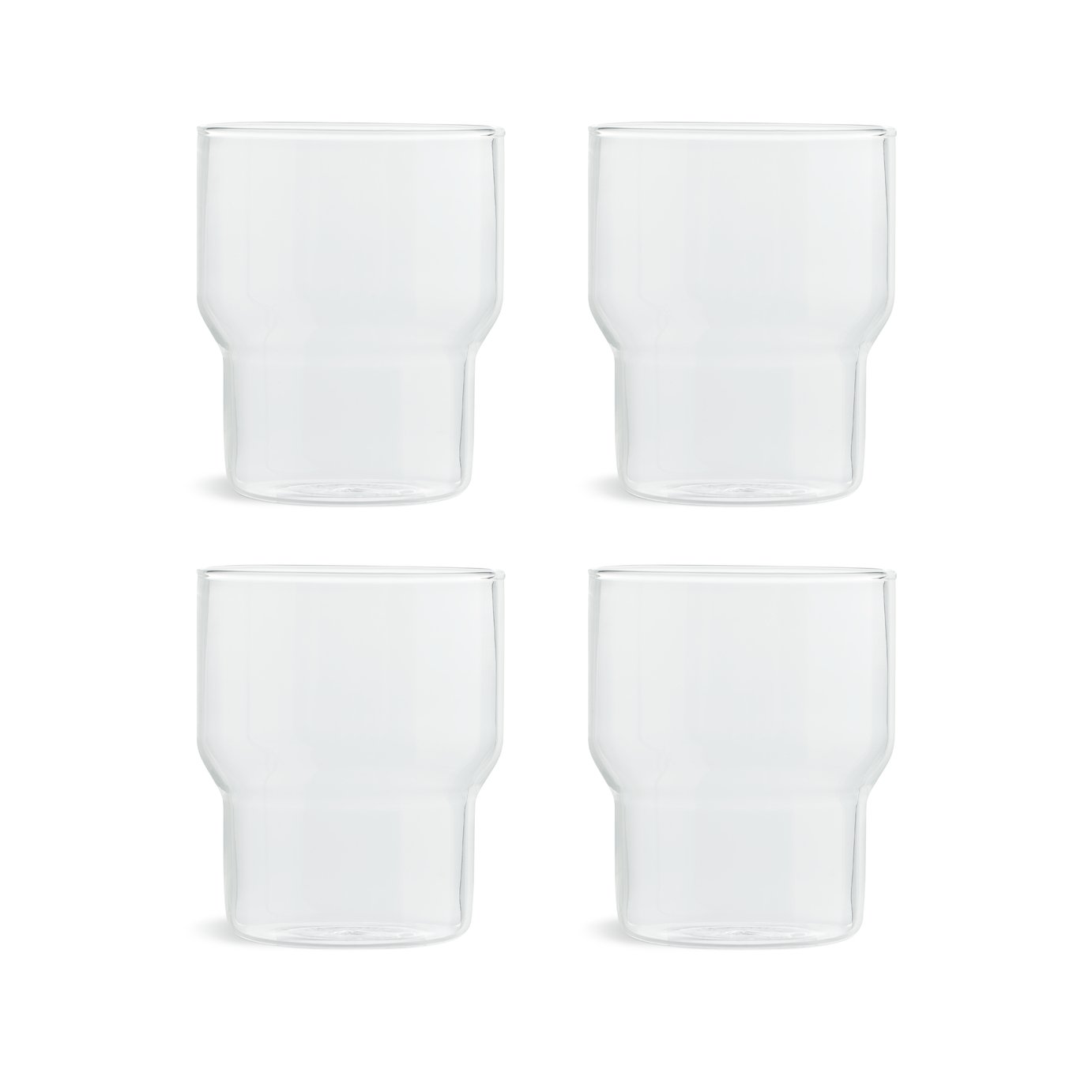 Designed by Sebastian Conran Set of 4 Tumbler Glasses