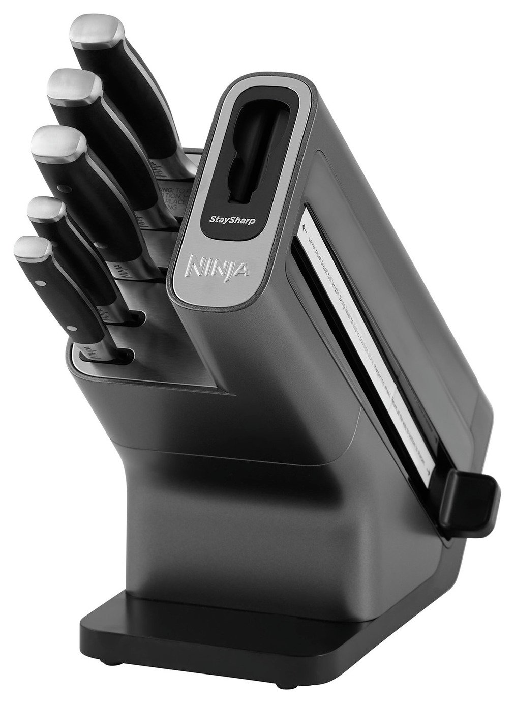 Ninja Stay Sharp 5 Piece Knife With Knife Block - Black 