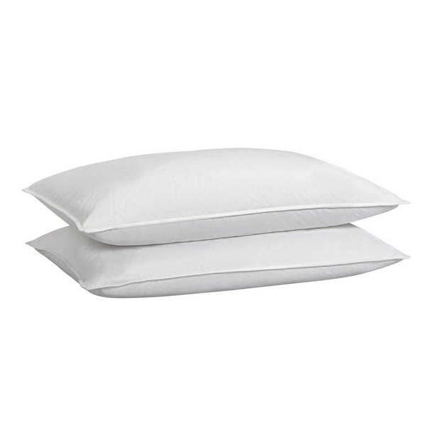 Argos duck down on sale pillows