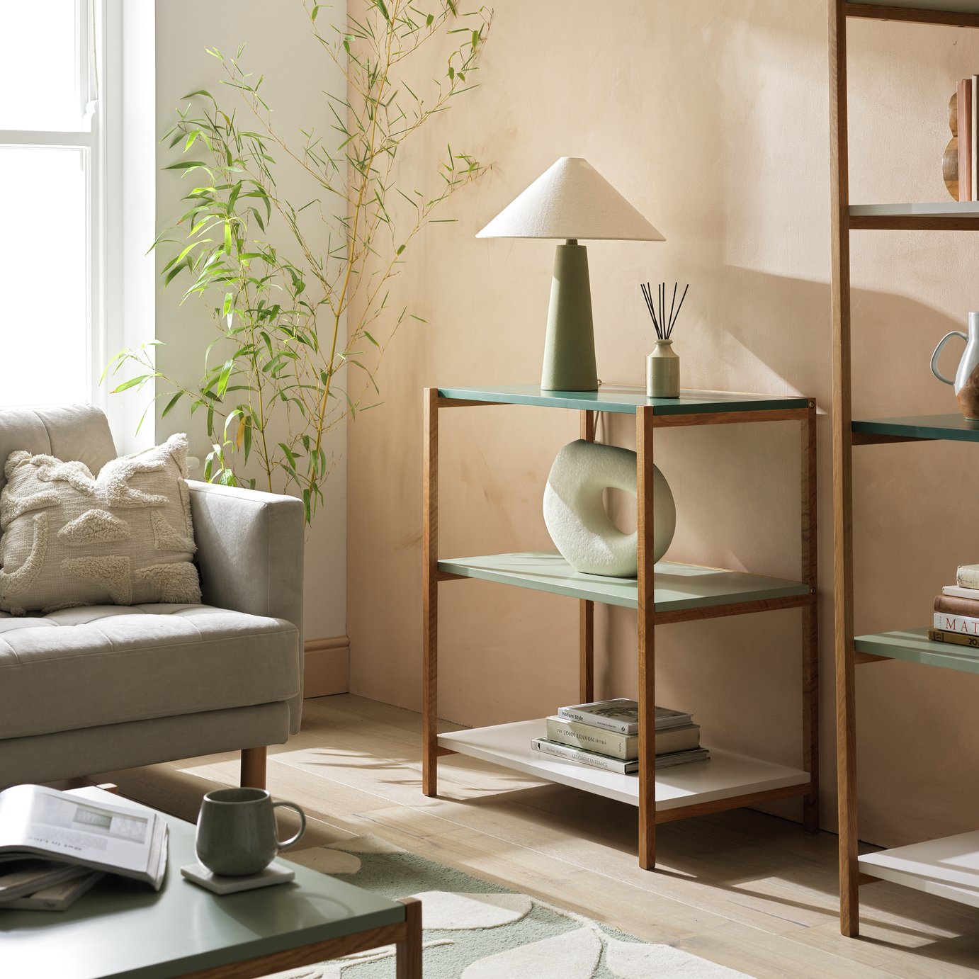 Habitat Jive Short Shelving Unit - Green