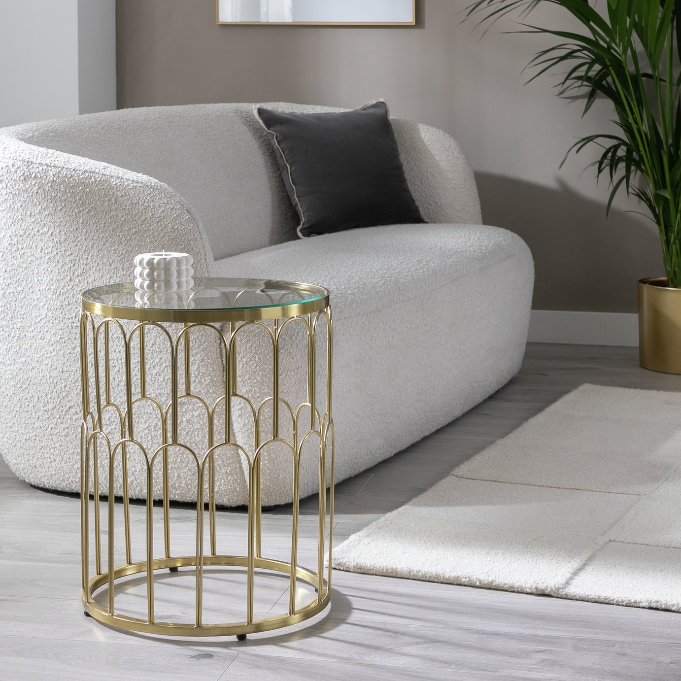 Habitat Elba Side Table - Gold