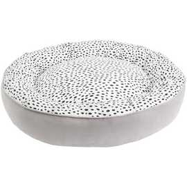 Spotty Dot Print Doughnut Dog Bed-Large