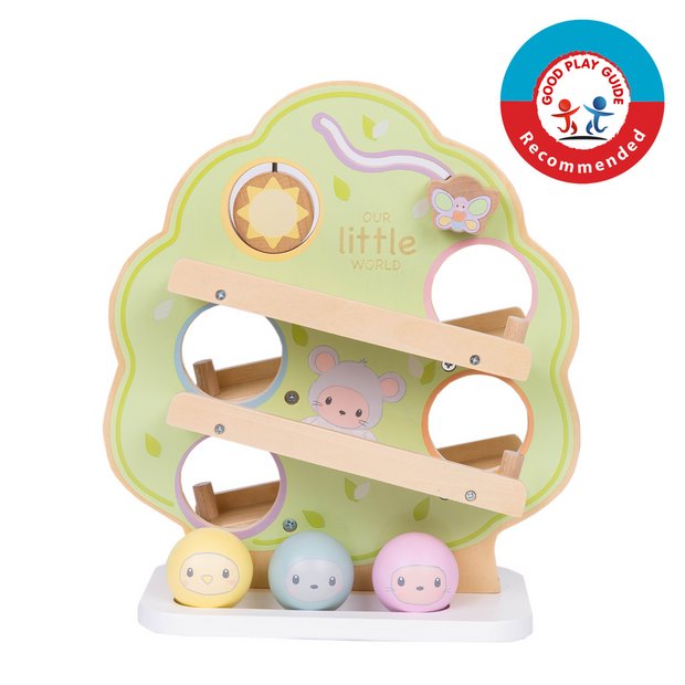 Buy Our Little World Wooden Sensory Tree Ball Run Wooden toys Argos