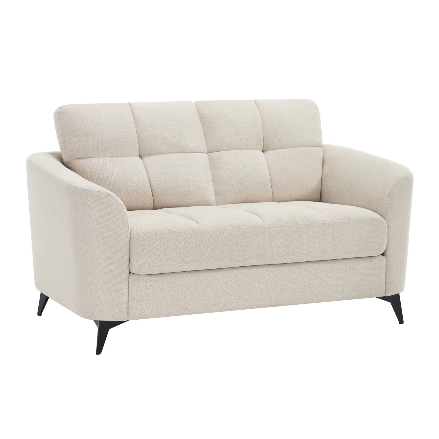 Furniture Online Solna Scandi 2 Seater Linen Sofa – Beige