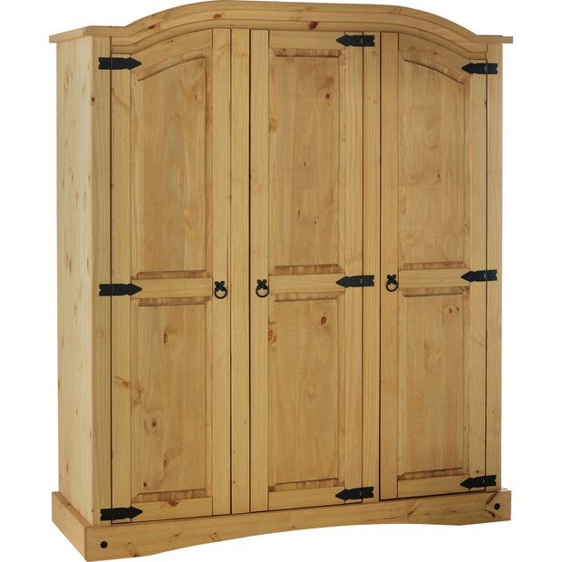 Argos deals pine wardrobe