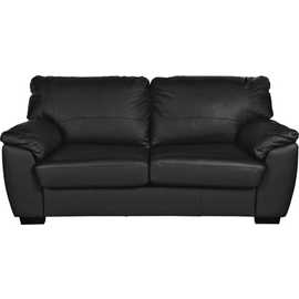 Argos Home Milano Leather 3 Seater Sofa - Black