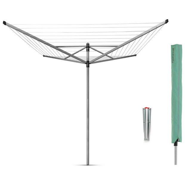 Of anders Petulance voedsel Buy Brabantia 60m Lift-O-Matic Washing Line with Ground Spike | Washing  lines | Argos