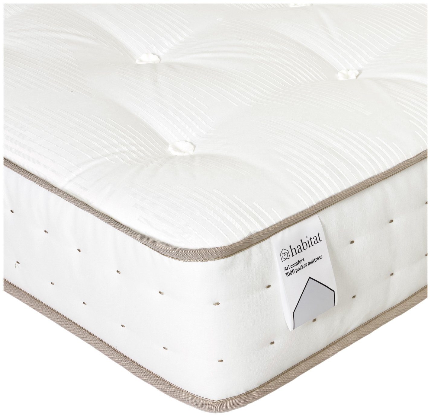 Habitat Ari Natural 1000 Pocket Comfort Mattress - Kingsize