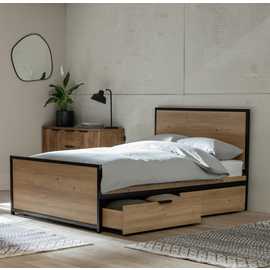 Argos Home Loft Living Wooden Storage Bed Frame